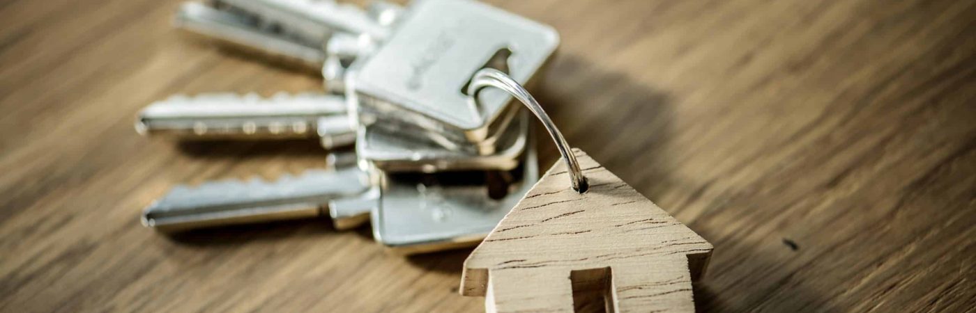 Flat lay of real estate concept